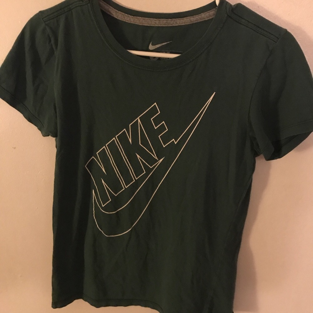Dark green vintage Nike top.
